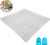 3D Printing Pen Silicone Mat, Doodle Pad with Basic Geometric Template Multi-Purpose Design Silicone Finger Caps for 3D Pen Drawing Stencils, White