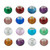 Craftdady 100Pcs Large Hole Glass European Spacer Beads 15x12mm Slide Charm Rondelle Beads Random Mixed Colors for Snake Chain Bracelet Jewelry Making Hole: 5mm