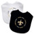 MasterPieces Baby Fanatic NFL New Orleans Saints 2-Pack Bibs, One Size, Team Color