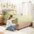 Empyrean Bedding Extra Deep Fitted Sheets Queen Size - 24 inch Extra Deep Fitted Sheets Set With 2 Pillowcases - 3 Piece Extra Deep Fitted Bed Sheet - Extra Deep Queen Fitted Bed Sheets - Sage Olive Green