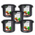 MOZUVE Grow Bags , Thickened Nonwoven Fabric Plant Pots with Handle, for Vegetable, Flower, Plant Grow Bags with 5 Pcs Plant Labels. (7 Gallons)
