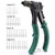 Rivet Gun, METAKOO One Hand Manual Rivet Gun Kit with 4 Interchangeable Color-Coded Heads, 4 in 1 Hand Riveter Set with 40-Piece Rivets