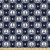 Lunarable Nautical Fabric by The Yard, Maritime Pattern Anchor Logo Marine with Stars Ornamental Illustration, Decorative Fabric for Upholstery and Home Accents, 1 Yard, Blue White