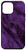 iPhone 12 Pro Max Dark Violet Purple Watercolor Swirl Pattern Case