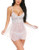 Avidlove Women Lace Babydoll Mesh Lingerie Strap Chemise Lace Sleepwear Outfitss White
