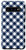 Galaxy S10 Navy Blue  and  White Gingham Check Plaid Case
