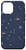 iPhone 12 Pro Max Navy blue celestial moon and stars boho pattern Case