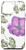 iPhone 12 Pro Max Violet Purple Clematis and Leaf Green Floral Pattern Design Case
