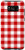 Galaxy S8plus Red and White Gingham Large Checkered Plaid Checks Pattern Case