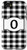 iPhone SE (2020) / 7 / 8 Black and White Buffalo Plaid Monogram Letter O Initial Gift Case