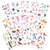 Knaid Watercolor Birds and Flowers Stickers Set - Decorative Sticker for Scrapbooking, Kid DIY Arts Crafts, Album, Bullet Journaling, Junk Journal, Planners, Calendars and Notebook