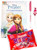 Disney Frozen 32 Valentines Cards with Charms Lollipops Minipops and Happy Valentine's Pen Classroom Exchange Bundle for 32 Kids
