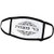 3dRose InspirationzStore Judaica - Bar Mitzvah Written in Hebrew Writing Black and White Fancy ivrit Text - Face Masks (fm_165031_2)