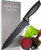 Chef Knife - Kitchen Knife - 8 Inch Chef's Knife - Sharp Knife Made Out Of Stainless Steel With Ergonomic Handle Protective Finger Guard - Chef Knives Cooking Knife