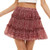 lwtihsth A Line Mini Skirt Flared Swing Skirts for Womens Summer Skirts Lining Shorts Faldas Red Skirt Plus Size Bohemian Clothes