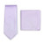 Bows-N-Ties Men's Solid Necktie and Pocket Square Set Matte Microtexture Finish (Sweet Lavender)