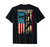 Lineman American flag Electric Cable gift Patriotic Lineman T-Shirt