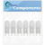 6-Pack W10709921 Microwave Light Bulb Replacement for KitchenAid KMHC319EBS1 Microwave - Compatible with W10208564 Bulb