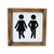 Lavender Inspired Farmhouse Bathroom Signs-Cute Bathroom Wall Decor-Half Bath Signs Funny- Wooden Framed Unisex Toilet Decor-Restroom Sign-Guests Bath-Housewarming Gifts 8x8 Inch