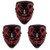 3 Pack Halloween Mask LED Light up Mask Scary mask for Festival Cosplay Halloween Costume Masquerade Parties,Carnival
