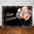 Avezano Rose Gold Birthday Backdrop for Girls Women Happy Birthday Party Decoration Photoshoot Black Rose Gold Glitter Balloon Bday Party Photography Background (7x5ft)