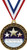 Crown Awards Gold Champion Medals - 2 1/2 inch Champion Recognition Star Medals Prime