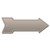 SignMission Tan Arrow Plastic Sign, 30 inch Wide