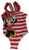 Girls Disney Minnie Mouse One Piece Swimsuit - Medium Red