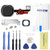 OKBICHI Home Button for iPhone 6/6 Plus(Black) Main Key Flex Cable Assembly Replacement - Repair Tools with Screen Protector