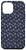 iPhone 12 Pro Max Dark Blue Colored Silver Stars Case
