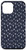 iPhone 12 mini Dark Blue Colored Silver Stars Case