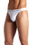 Clever Men's Mesh Thong, White, Large