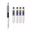 0.7 MM Low Center Of Gravity Automatic Mechanical Pencil, Metal Texture Pen (Black) +4 Boxes Of 0.7MM Lead