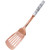 Chef Select Slotted Turner, Copper-Colored Steel, Marble Designed Handle