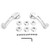 Gorgeri 2Pcs Window Crank, Alloy Window Handle Riser Winder Crank Handle Fit for Car(Silver)