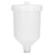 600ml Plastic Spray Gun Cup, Stainless Steel Threaded Connector, Container for Spray Gun
