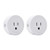 QiaoJia 2PCS WiFi Smart Socket Mobile Remote Control eWeLink APP Timing Plug Voice Control Socket US Plug