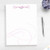 Charming Feminine Calligraphy Personal Notepad - Letter Writing Sheet - Custom Desk Pad - Employee Gift