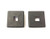 4" Square Rubber Bumper Plug End Cap Cover RV Camper Trailer - 2 Pack