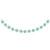 Creative Converting 332579 Mini Honeycomb Garland, Fresh Mint, 108x2x2in Green
