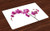 Ambesonne Magenta Place Mats Set of 4, Wild Orchids Petal Florets Branch Romantic Flower Exotic Plant Nature Print, Washable Fabric Placemats for Dining Table, Standard Size, Violet White