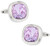 Cuff-Daddy Swarovski Violet Crystal Cufflinks with Presentation Box