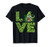 Love Irish Gnome Tie Dye Shamrock St Patrick Day Hippie Gift T-Shirt