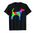 Tie Dye Dog Hippie Black and Tan Coonhound Dog T-Shirt