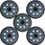 Tockrop 5 Pack 5 Inch 8 Hole Hook and Loop Sander Replacement Sander Pad for DeWalt, Makita, Porter Cable Orbital Sander