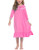 Ekouaer Girls Cotton Nightgown Nightshirt Pajamas Long-Sleeve Nightdress Sleepwear Princess Lounge Dresses (Rose,4-5T)