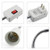 Longdex 1PC White E27 Socket Adapter with On/Off Switch to US Plug, Flexible Extension Gooseneck Lamp Bulb Holder Converter