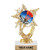 5.5 inch Gold Glitter Dartboard Trophies, Custom Astral Star Dartboard Trophy Award Prime