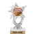 5.5 inch Silver Glitter Square Dancing Trophies, Custom Astral Star Square Dancing Trophy Award Prime