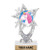 5.5 inch Silver Glitter Unicorn Trophies, Custom Astral Star Unicorn Trophy Award Prime